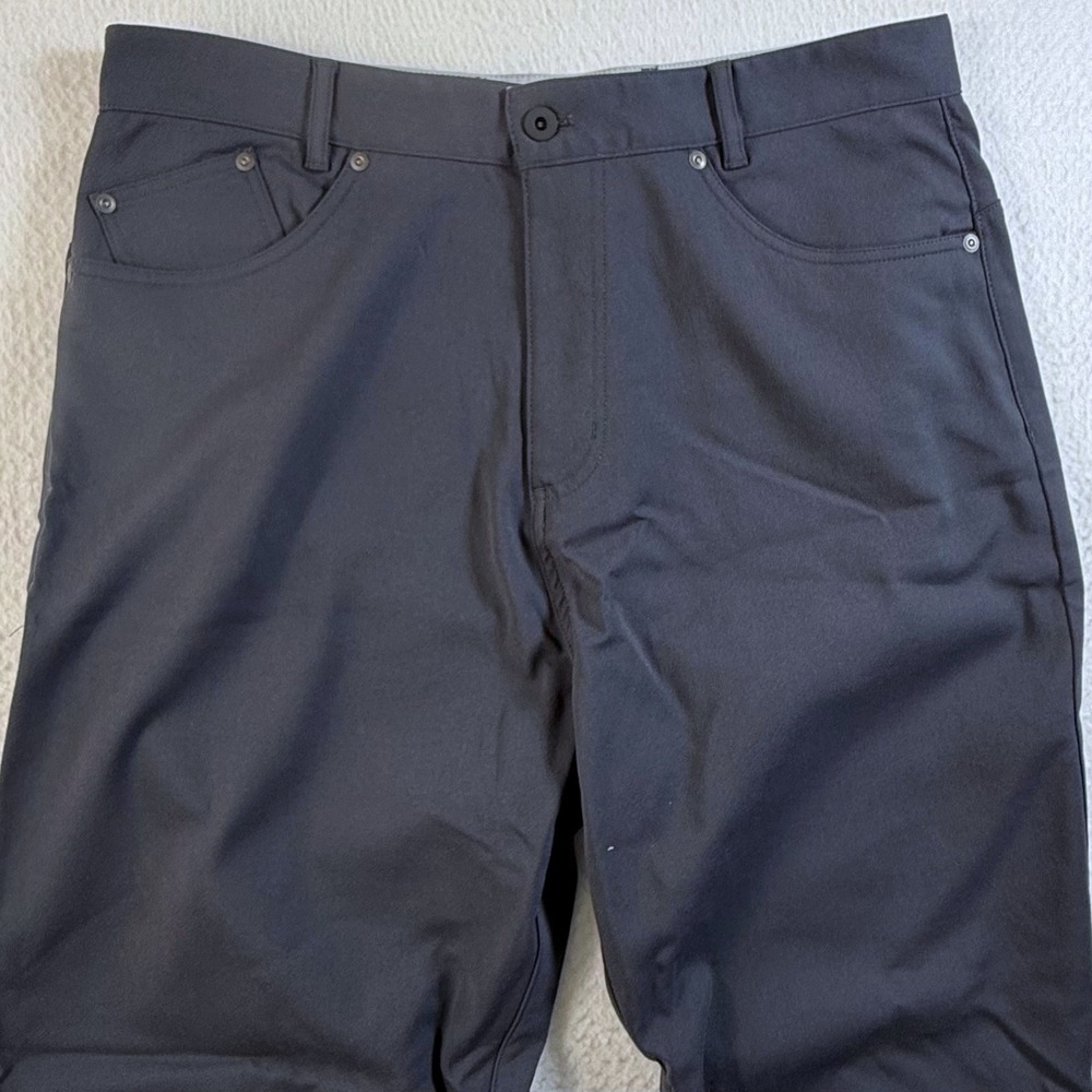Outlier Slim Dungarees Mens 34x32 Workcloth Schoeller Canvas Charcoal Gray